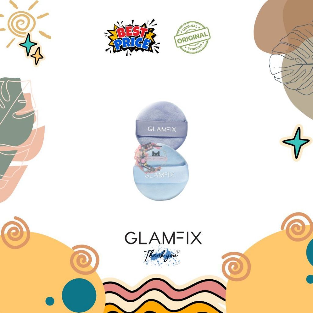 Jual GLAMFIX Flawless Loose Powder Puff Isi 2pcs | Shopee Indonesia