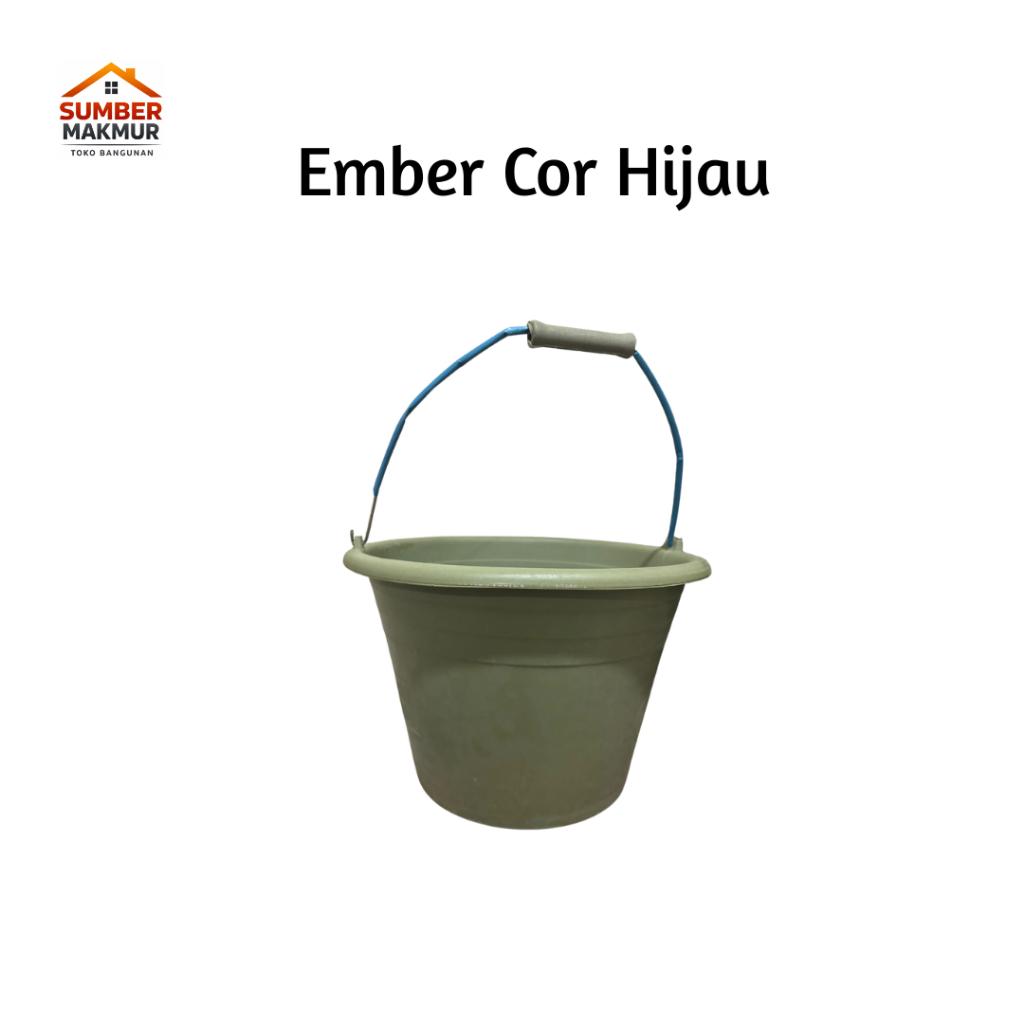 Jual Ember Cor Plastik Anti Pecah Hijau Tebal | Shopee Indonesia