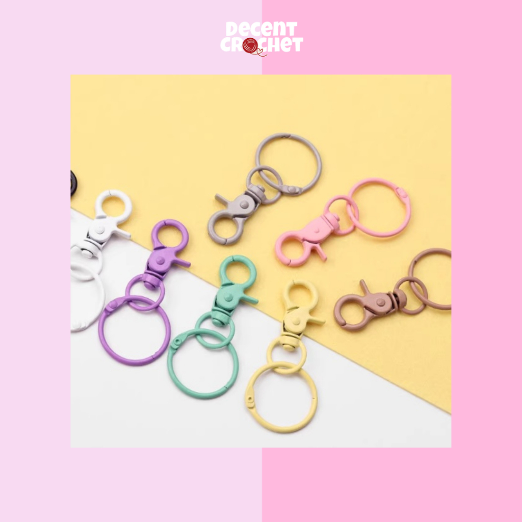 Jual Decent Crochet - Gantungan Kunci Tas Warna Besi Keychain Colour ...