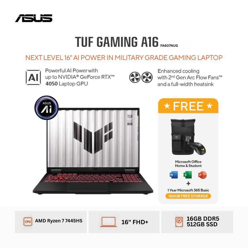 Jual Asus TUF Gaming A16 FA607NUG-R745J6M-HM AMD Ryzen 7 7445HS / RTX ...