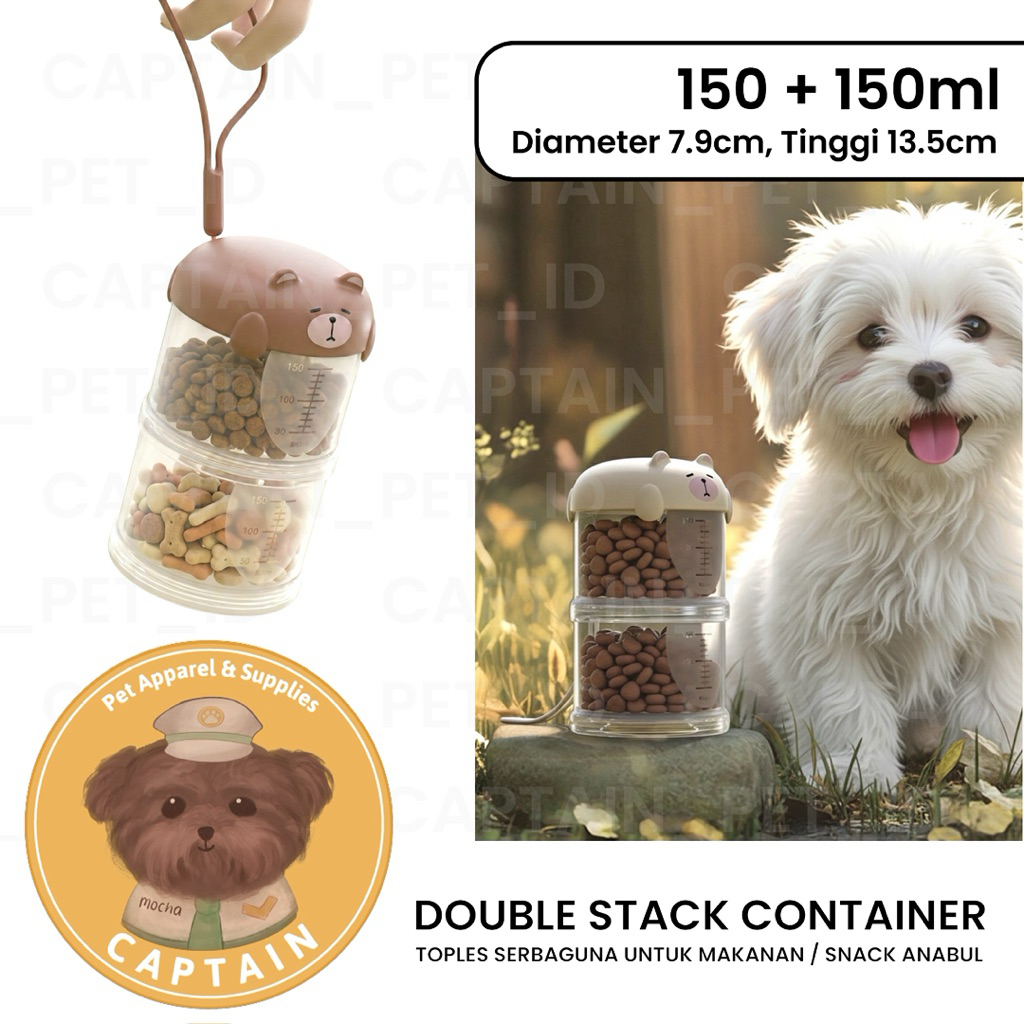 Jual DOUBLE STACK CONTAINER TOPLES TRAVEL SUSUN SNACK KONTAINER MAKANAN ...