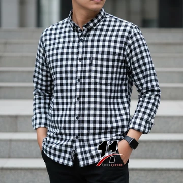 Kemeja Flanel Pria Lengan Panjang Distro Fanel Motip Kotak Terpopuler
