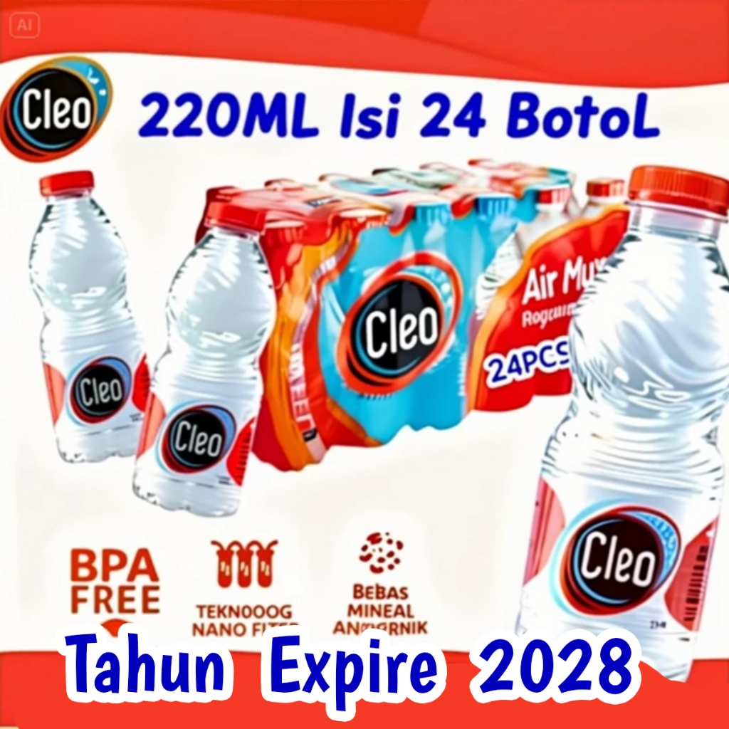 Jual Air Cleo Botol Kecil Terlengkap & Harga Terbaru Mei 2026 | Shopee ...