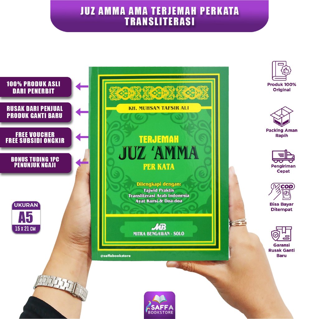Jual Juz Amma Ama Terjemah Perkata Transliterasi Arab Indonesia Mitra ...