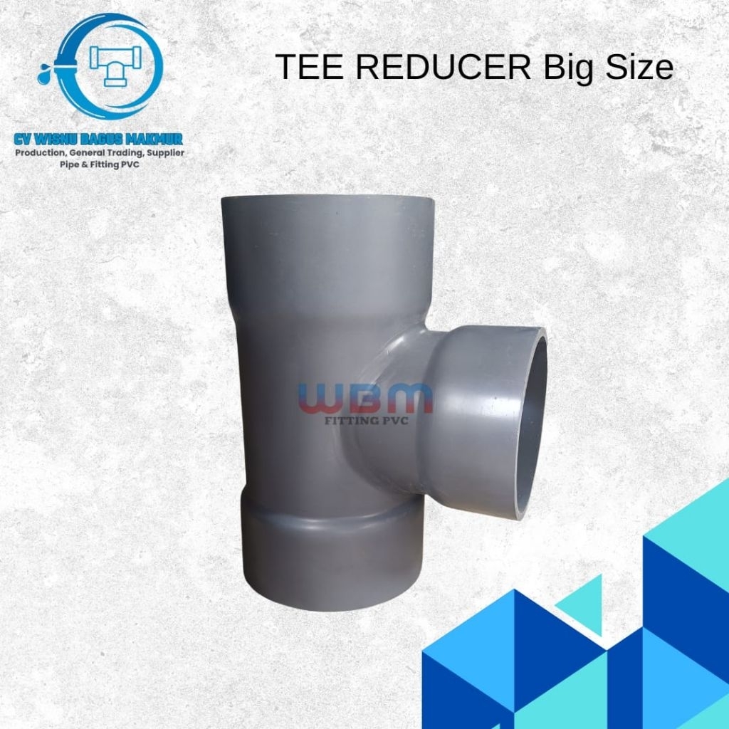 Jual Tee Reducer pvc 12 x 10 inchi AW - TEE 12 x 10 inchi AW | Shopee ...
