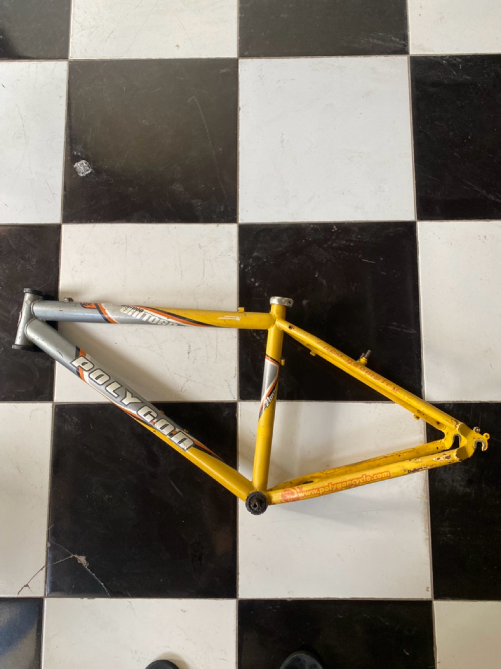 Jual frame polygon unitoga kuning original | Shopee Indonesia