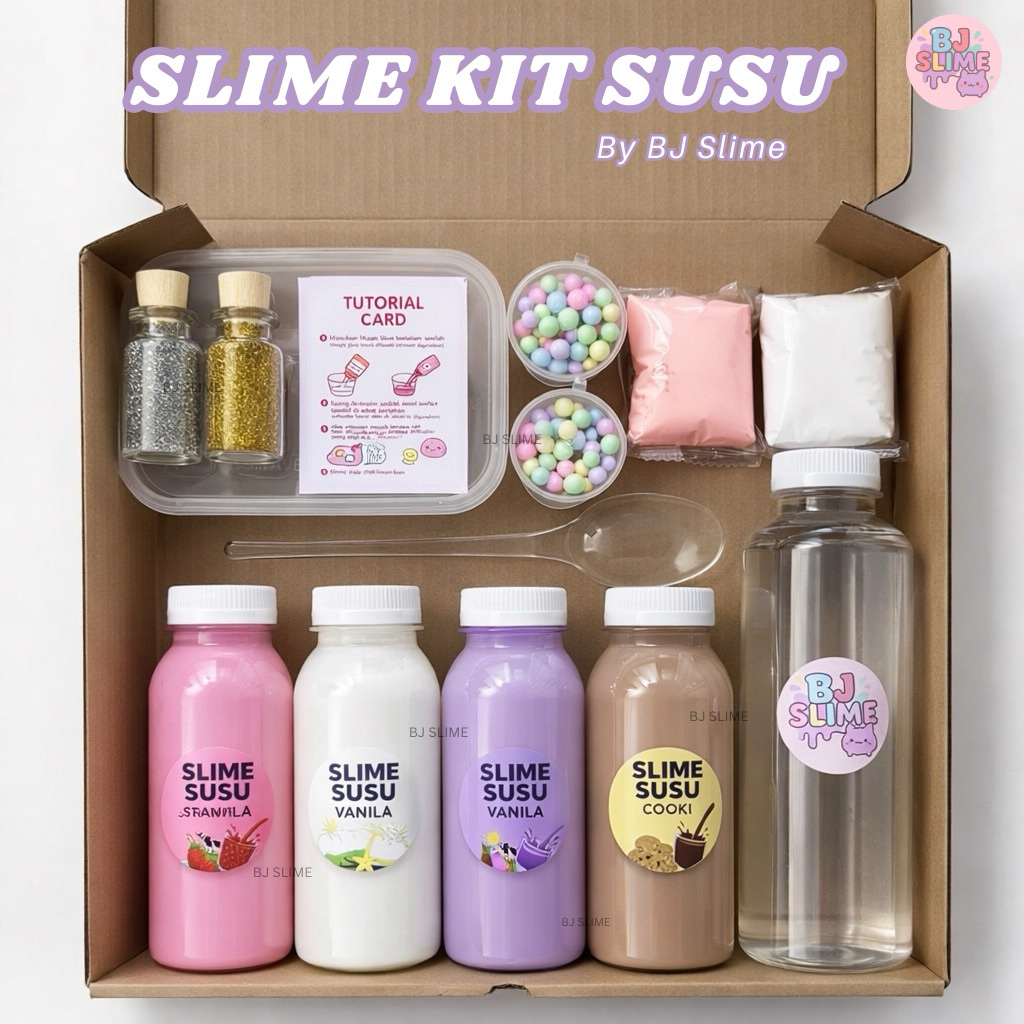 Jual BJ SLIME Mainan Anak Perempuan Laki Laki Slime Kit Slime Susu Anti ...