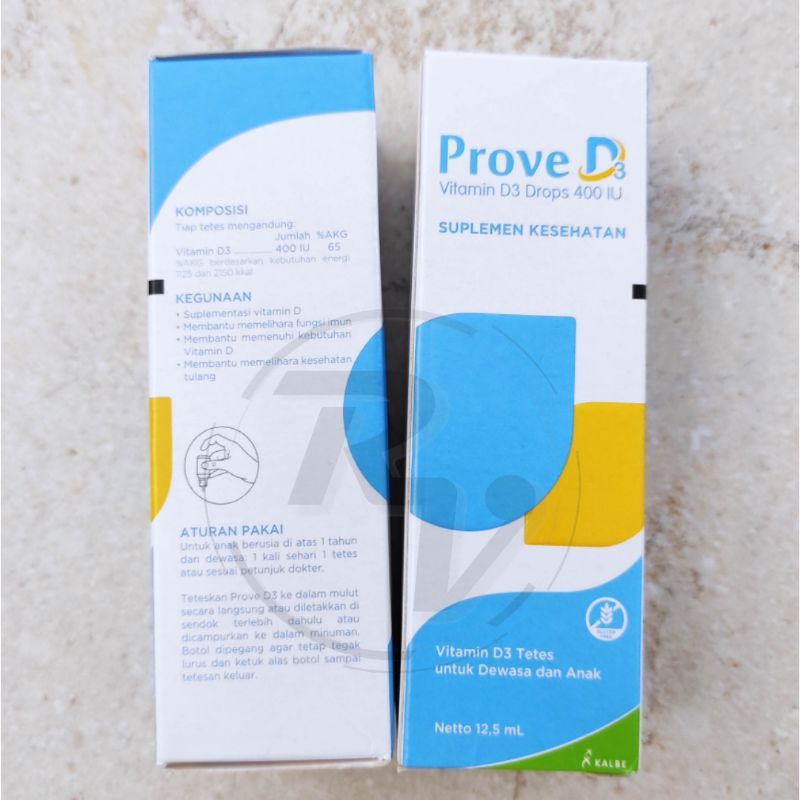 Jual PROVE D3 DROPS 400 IU ® Vitamin D3 400 IU Tetes Multivitamin Untuk ...
