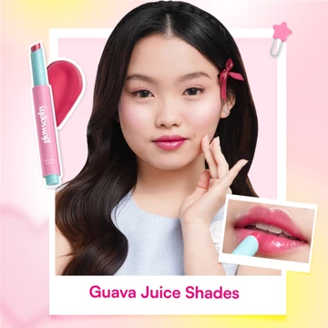 New Launch Glowsophy 2Pcs Color Crush Juicy Tinted Lip Balm Pelembab Bibir Glossy Pigmented