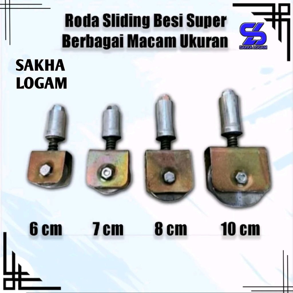 Jual Roda Sleding Pagar Besi Cor Tahan Karat Ukuran 6,7,8-10cm | Shopee ...