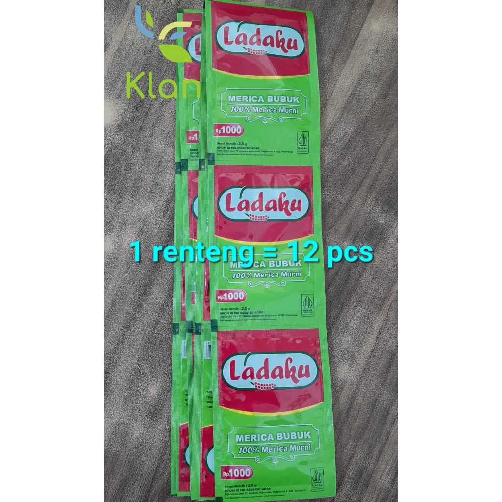 Jual LADAKU 1 RENTENG ISI 12 SACHET/ LADA PUTIH BUBUK RENTENG ISI 12 ...