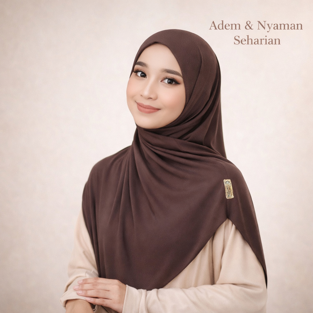 Hijab Bergo Instan Zalika Adem Nyaman Seharian