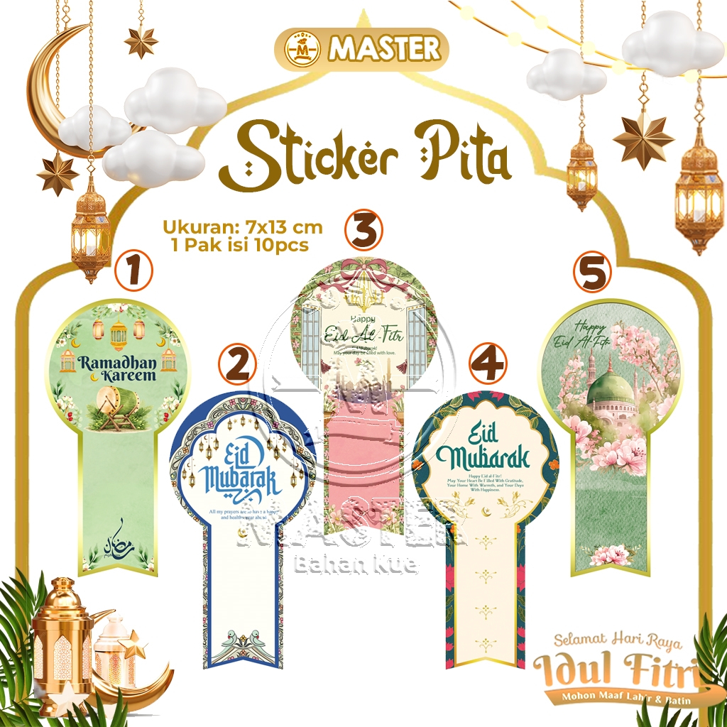 Jual Sticker Label Idul Fitri Master / Label Toples Kue Lebaran [isi 10 ...
