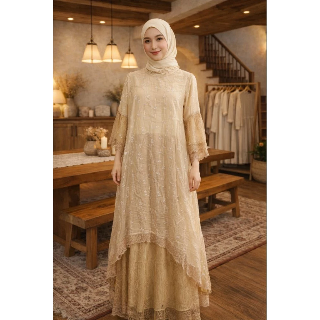 Dress Wanita Mewah Lebaran Gamis Bini Orang Viral Terlaris Kebaya Dewasa Kebaya Anak Gamis Ramadan