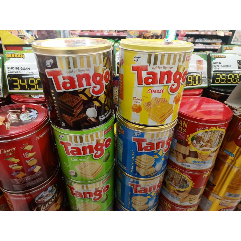 Jual (ECER) Wafer Tanggo Kaleng 240gr - New Tanggo Brownies Crispy ...