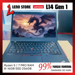 Laptop Gaming Lenovo ThinkPad L14 Gen 1 Second / Seken | Core i5 Gen 10 / Ryzen 3–5 RAM 8GB SSD 256GB | Laptop Kerja Bergaransi Laptop Anak SD