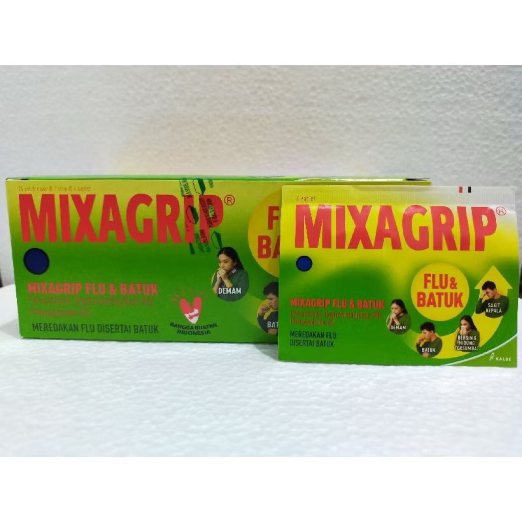 Jual Mixagrip Flu Dan Batuk 1 Box Isi 25 Strip | Shopee Indonesia