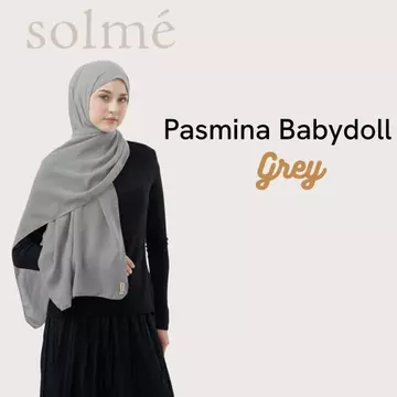 Solmè Pashmina Ceruty Babydoll Hijab Premium Lembut Jatuh Ringan Elegan