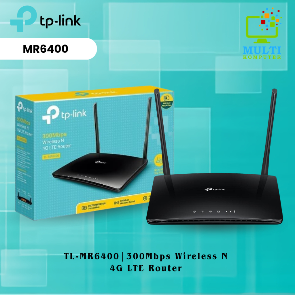 TP-Link TL-MR6400 300Mbps Wifi N 4G LTE Router build-in 4G LTE modem