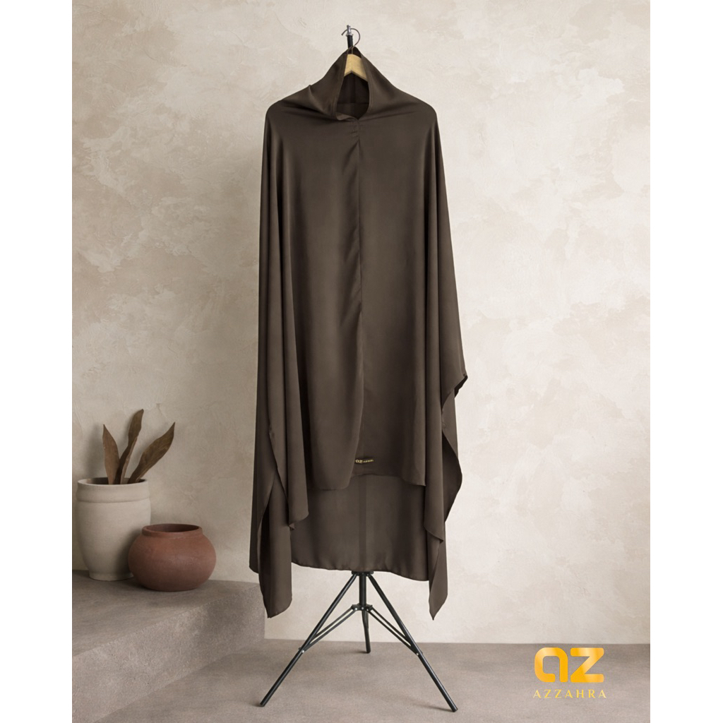 Khimar Syari Lengan Kancing Rumaysha By Azzahra Syar'I