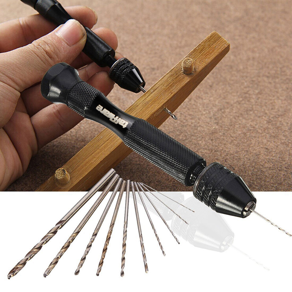Jual Bor Tangan Manual Hand Drill HSS Mini dengan 10 Mata Bor - 3003 ...