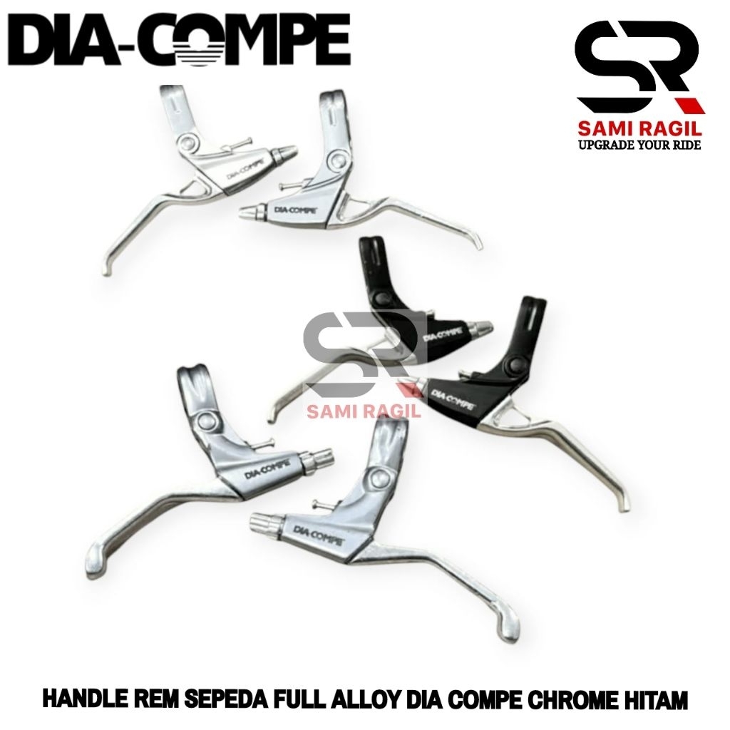 Jual HANDLE REM SEPEDA FULL ALLOY DIA COMPE KROM CHROME HITAM HANDEL ...