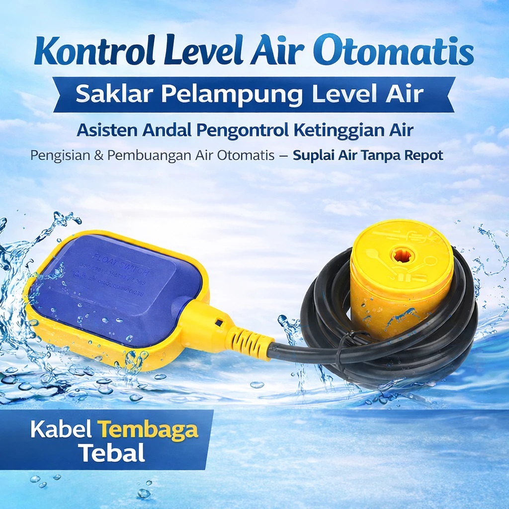 Jual Float Switch Kabel 2 Meter Pelampung Sensor Pompa Celup Floating ...