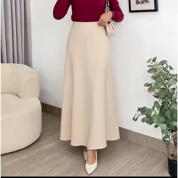 Milea Rok Satin Silk Premium Rok Duyung Satin Maxi Skirt