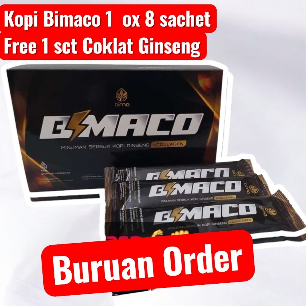 Jual KOPI BIMACO Kopi Premium Penambah Stamina 1 BOX 8 Sc Penunjang ...