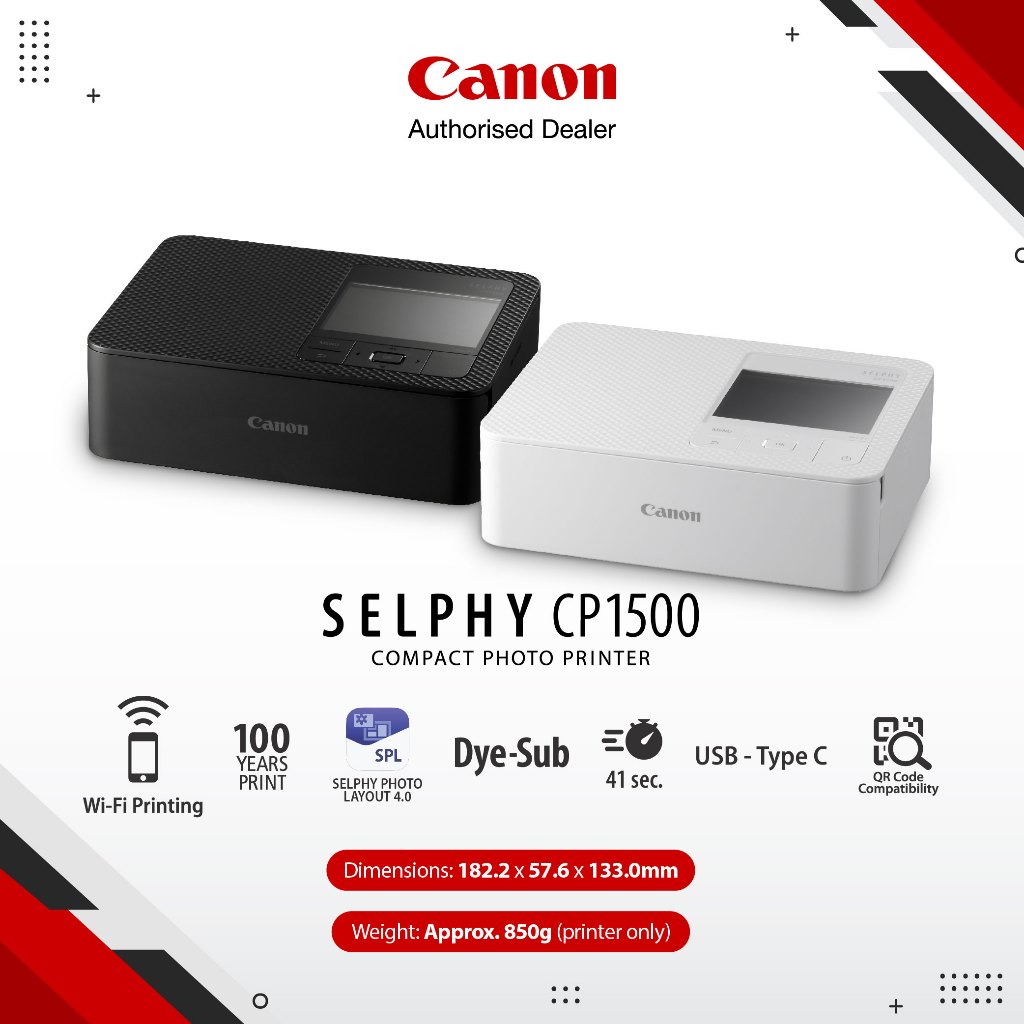 Canon Selphy Photo Printer CP1500 White (2)