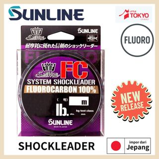 Senar Pancing Sunline Fluorocarbon Saltwater System Shock Leader 50m Original Made in Japan