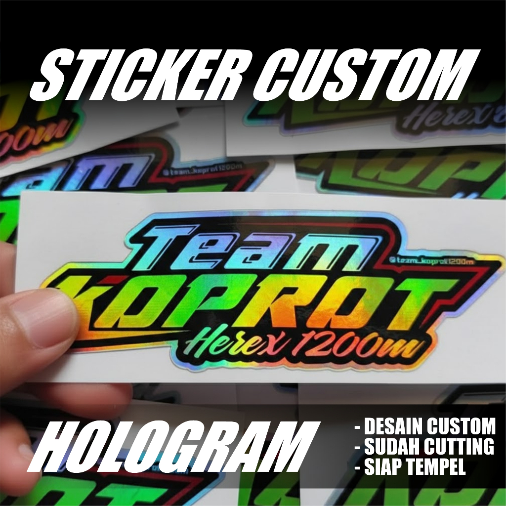 Jual Sticker Pack Custom Sudah Cutting Untuk Nama Logo Racing Komunitas ...