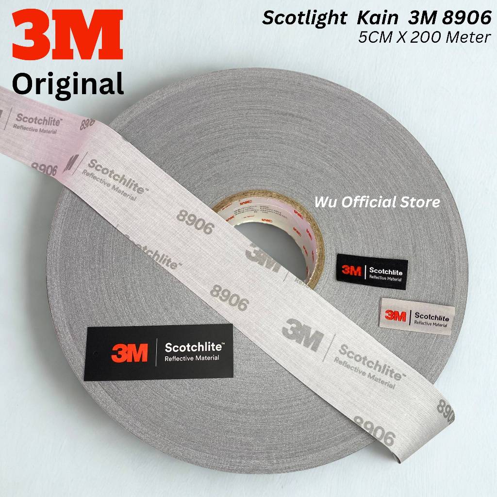 Jual Reflective / scotlite / scotlight kain / tape 3M 8906 lebar 5cm x ...