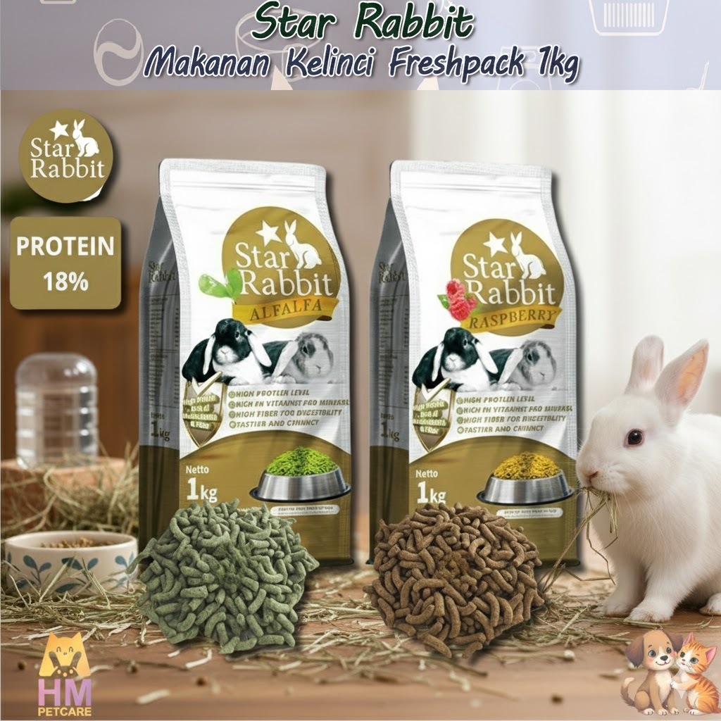 Jual PELET STAR RABBIT Alfalfa STAR RABBIT Raspberry - Makanan Kelinci ...
