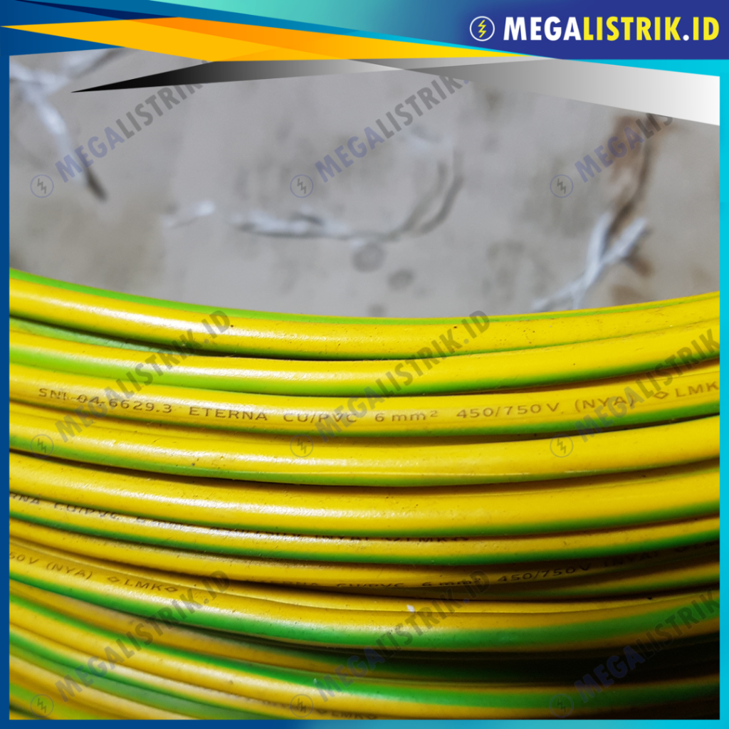 Jual ETERNA KABEL NYA 1 x 6 MM² METERAN / KABEL LISTRIK KAWAT 1 X 6MM ...