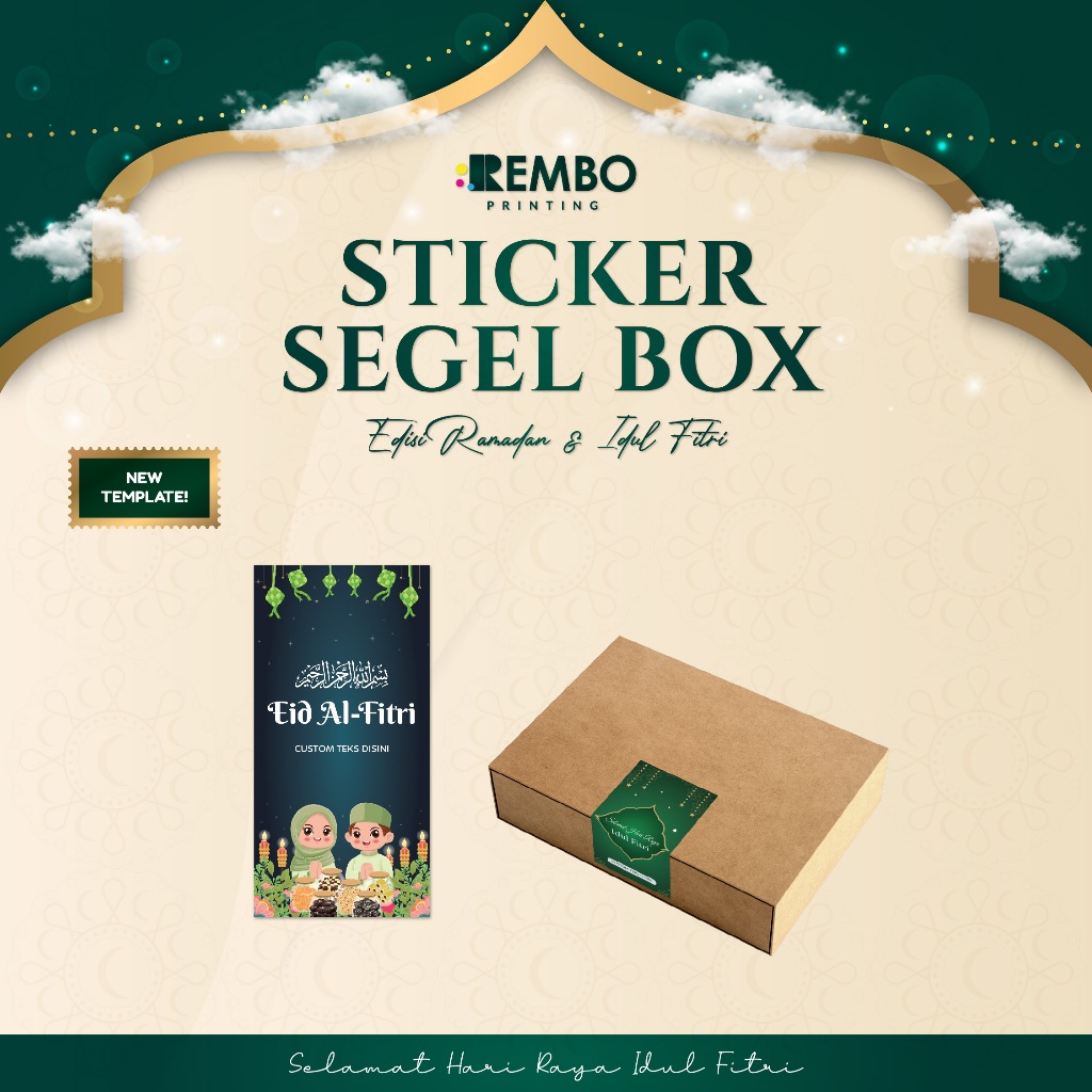 Jual Sticker Segel Box Edisi Bulan Ramadhan & Lebaran Idul Fitri ...