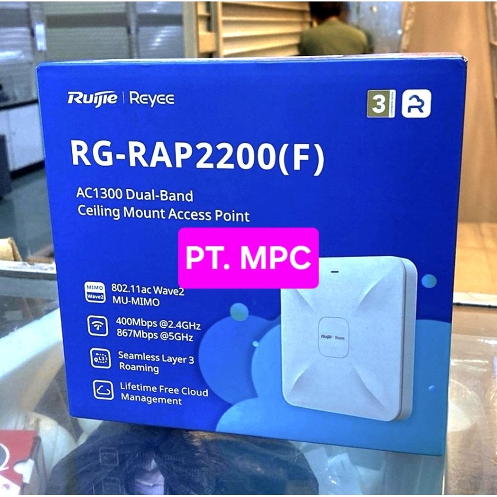 Jual RUIJIE RG-RAP2200(F) Akses Point Model Ceiling Reyee Wi-Fi 5 ...