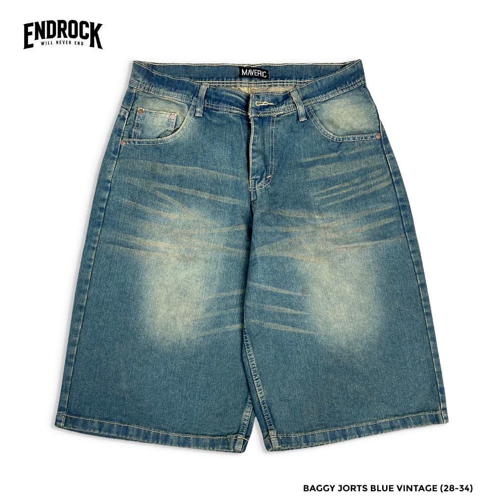 Celana Baggy Jeans Unisex / Jorts Skena