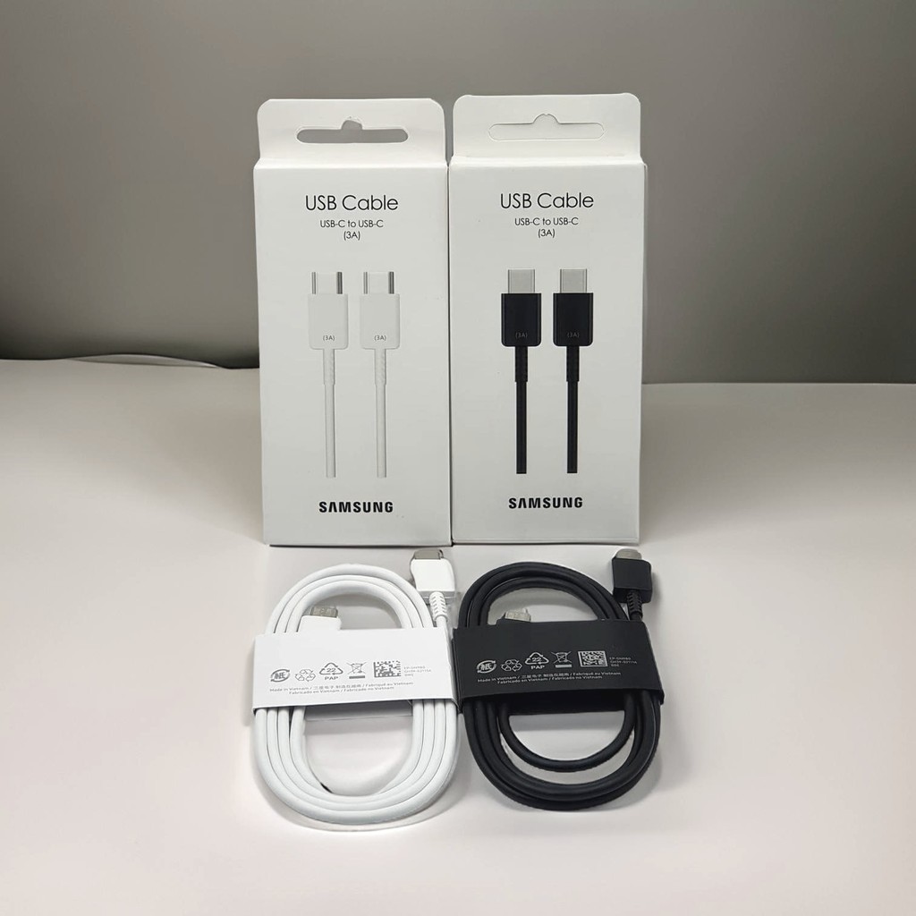 Jual 100% Original Samsung 1Meter/1.8Meter Dual Type-C Data Cable Super ...