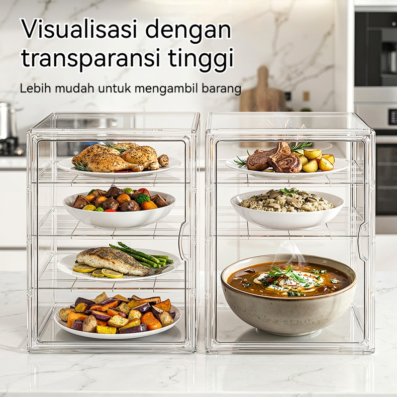 Jual Lemari Makanan Tertutup Rak Display Makanan Food Storage Cabinet ...