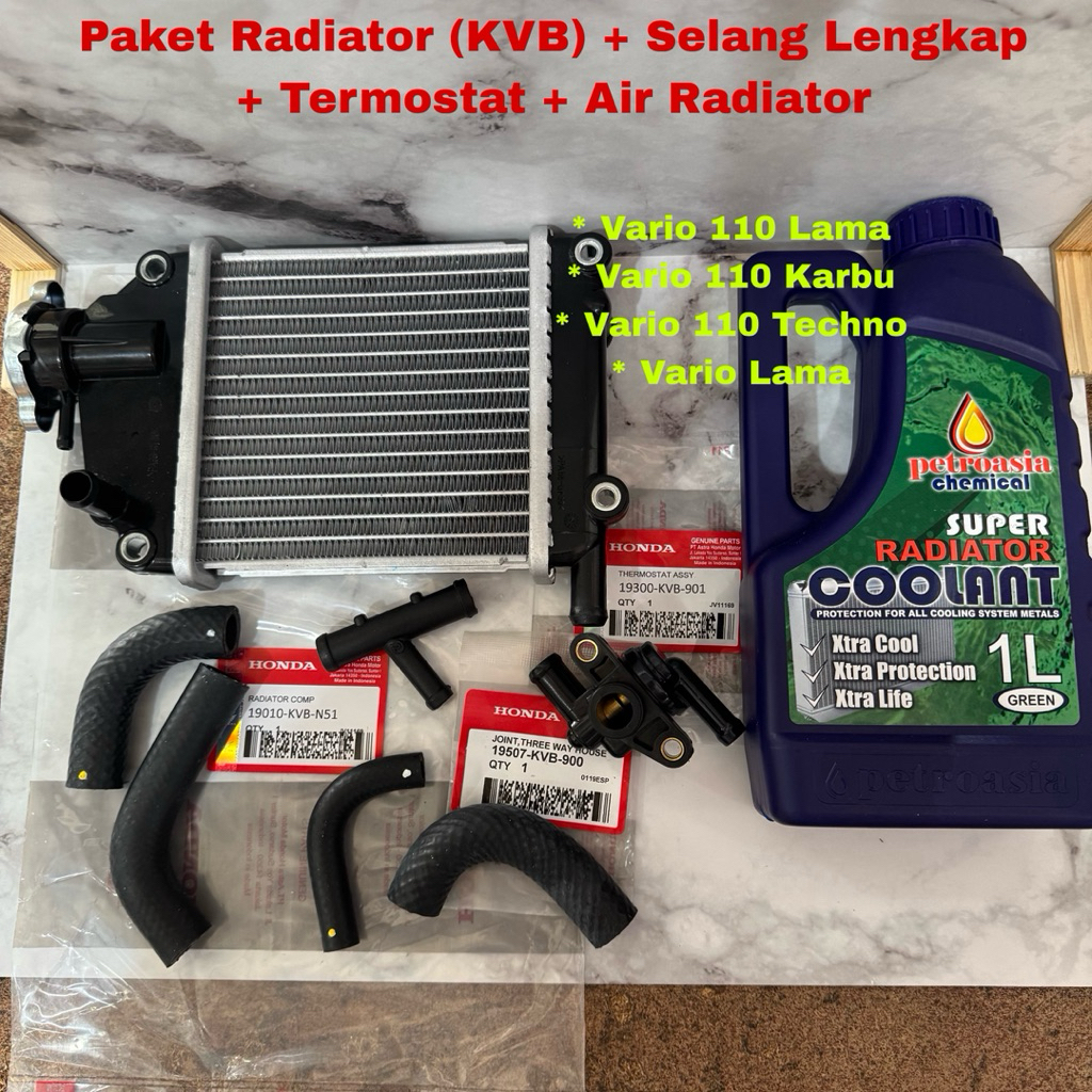 Jual Paket Radiator(KVB)+Air Radiator+Termostat+Selang Radiator Buat ...