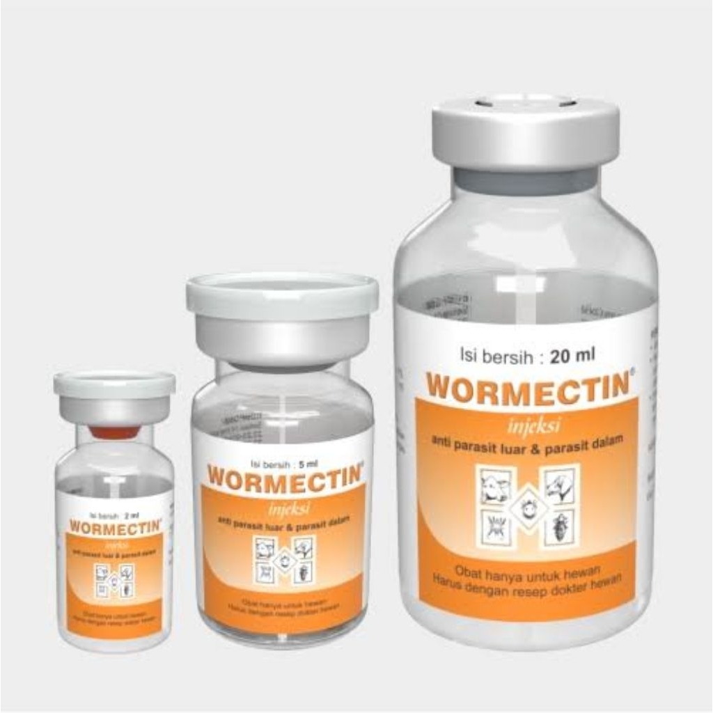 Jual Wormectin 2,5,20 ML Obat Gudik untuk Hewan Peliharaan Efektif ...