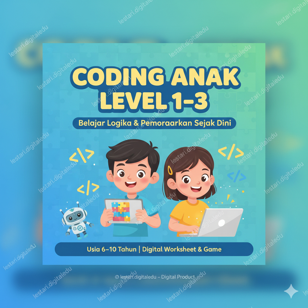 Jual Paket Coding Anak Level 1–3 | Belajar Logika & Coding Dasar untuk ...