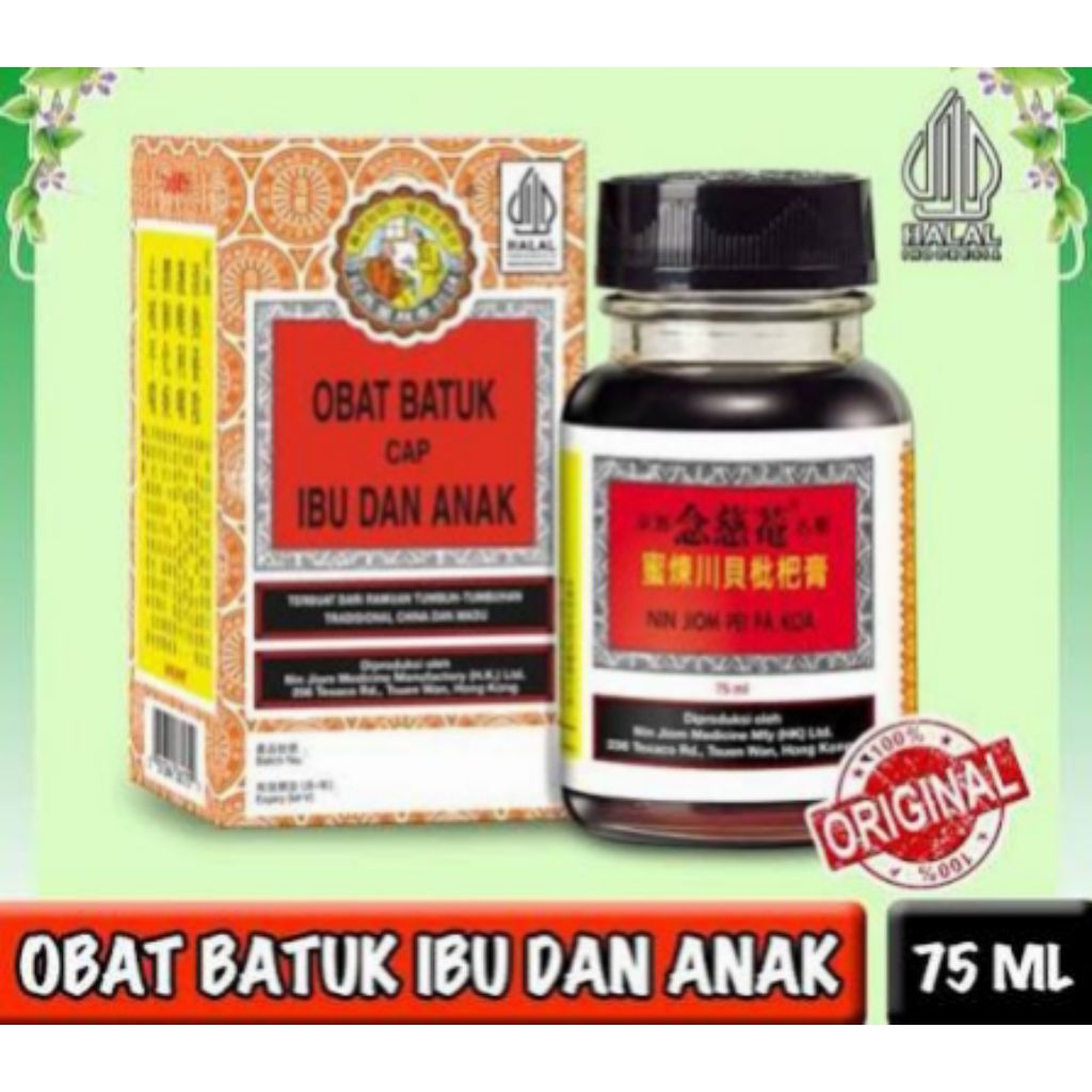 Jual OBIDA Obat Batuk Cap Ibu & Anak 75ML (Nin Jiom Pei Pa Koa) Obat ...