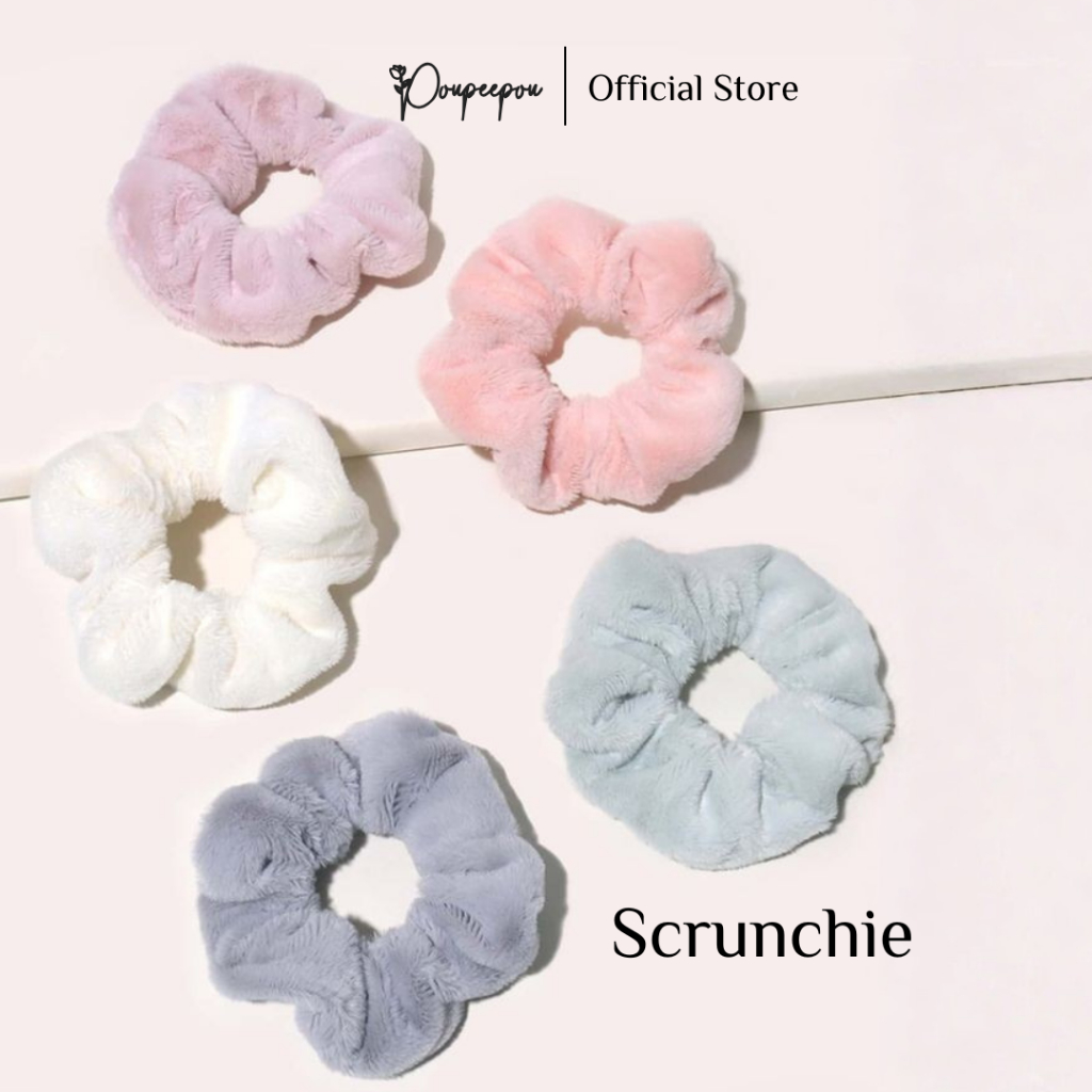 Jual Poupeepou - Ikat Rambut Scrunchie Korea Hijab | Kunciran Cepol ...