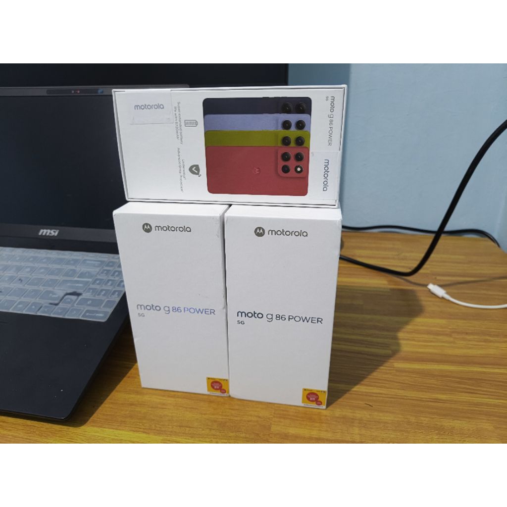 Motorola G86 Power 5G G86 8/256GB Original Resmi Baru / Segel Garansi Resmi Motorola 1 Tahun Dimensity 7400 5G 6720mAh 6.67" pOLED 1.5K120Hz MIL810H MotoAI