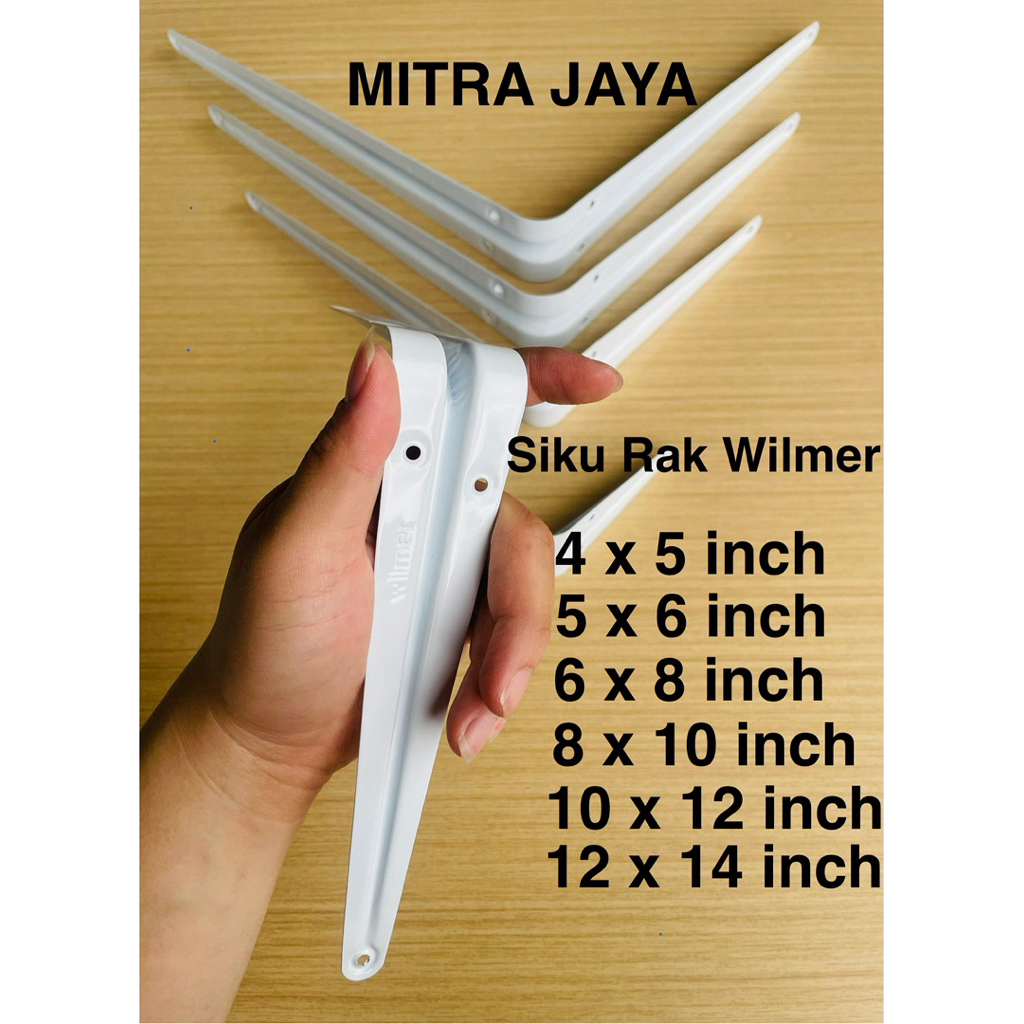 Jual Grosir(24pcs) Siku Rak L Diding Wilmer/ Siku Penyangga Rak Dinding ...