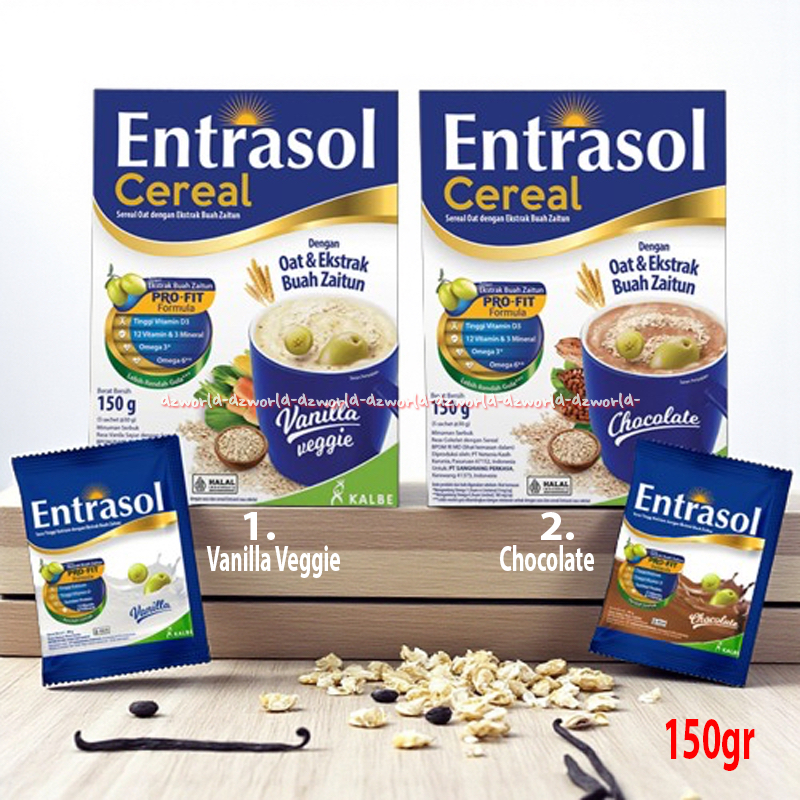 Jual Entrasol Cereal 150gr Vanilla Veggie Chocolate Pro-fit Formula ...
