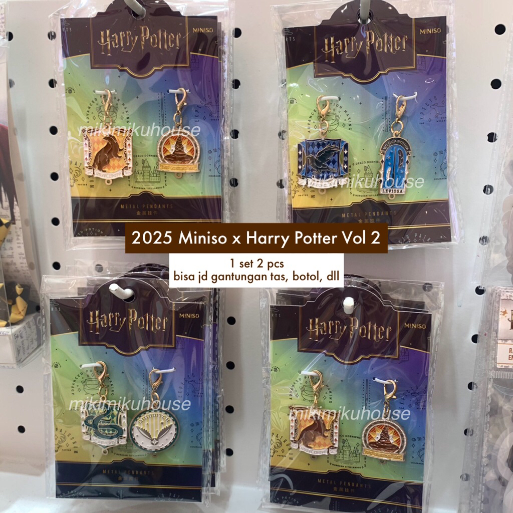 Jual READY 2025 MINISO x HARRY POTTER PENDANT KEYRING BACK TO HOGWARTS ...