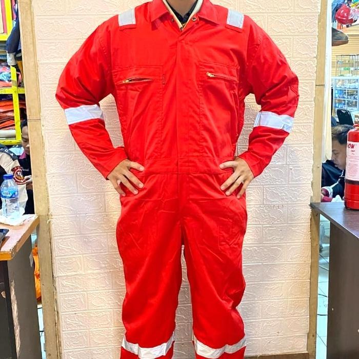 Jual Wearpack Coverall NOMEX IIIA Merah / Coverall Baju kerja Nomex ...
